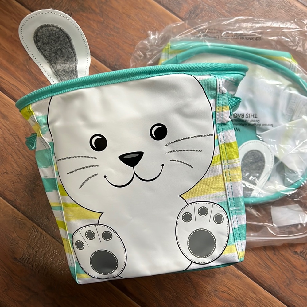 Thirty-One Mini Storage Bin Bunny Easter Basket NEW